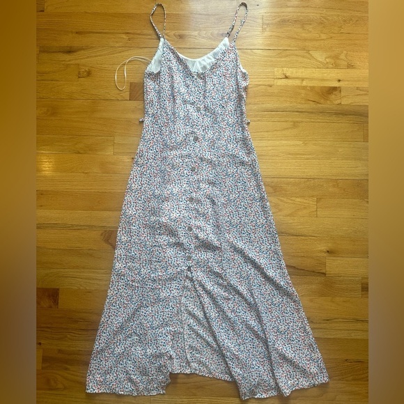 Sienna Sky Dresses & Skirts - Sienna Sky Floral Spaghetti Strap Button Up Midi Dress